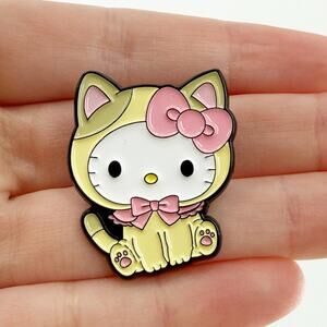 Hello Kitty Inspired Cat Soft Enamel Pin Cute Kawaii Bow Lapel